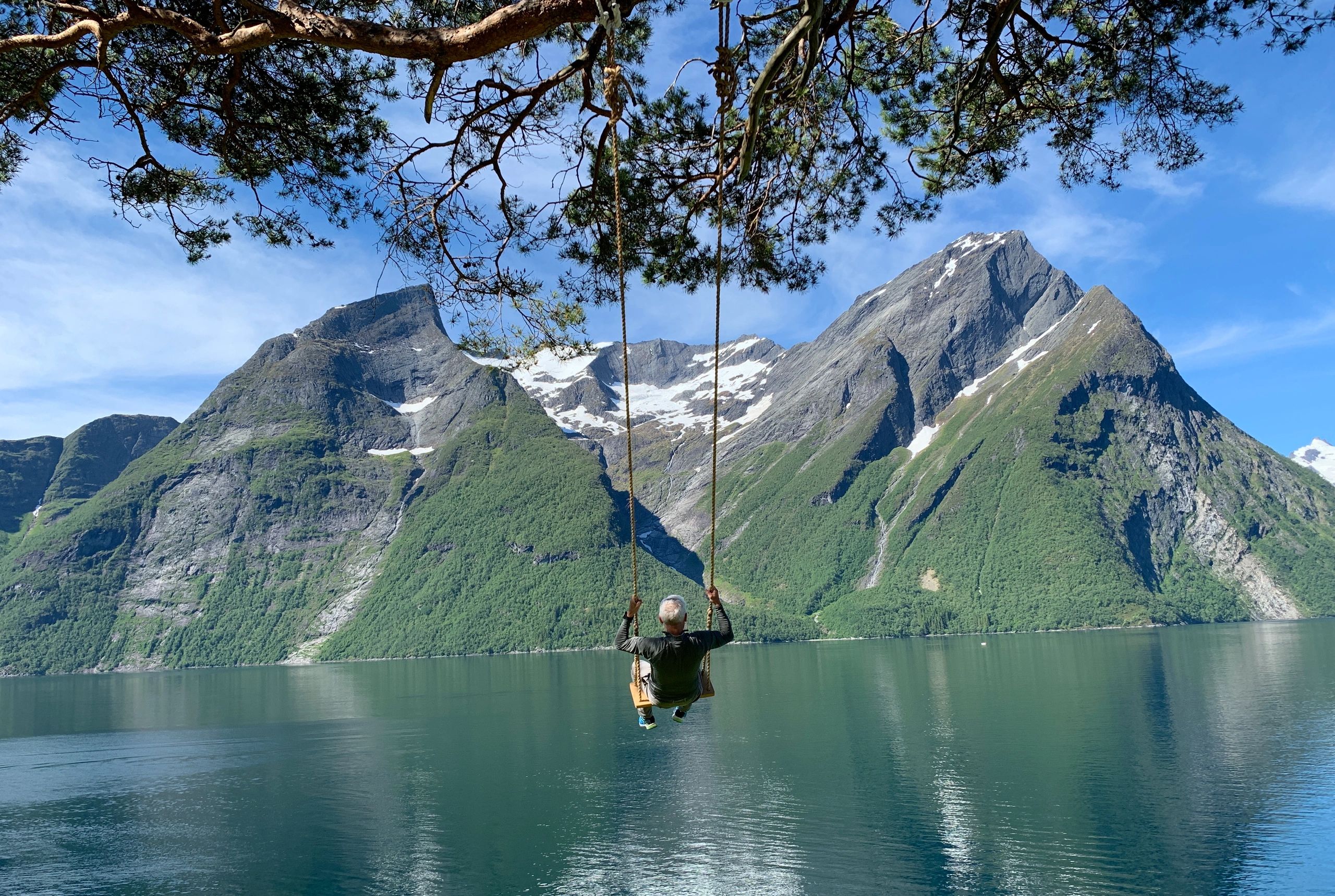 Norwegian fjord scene