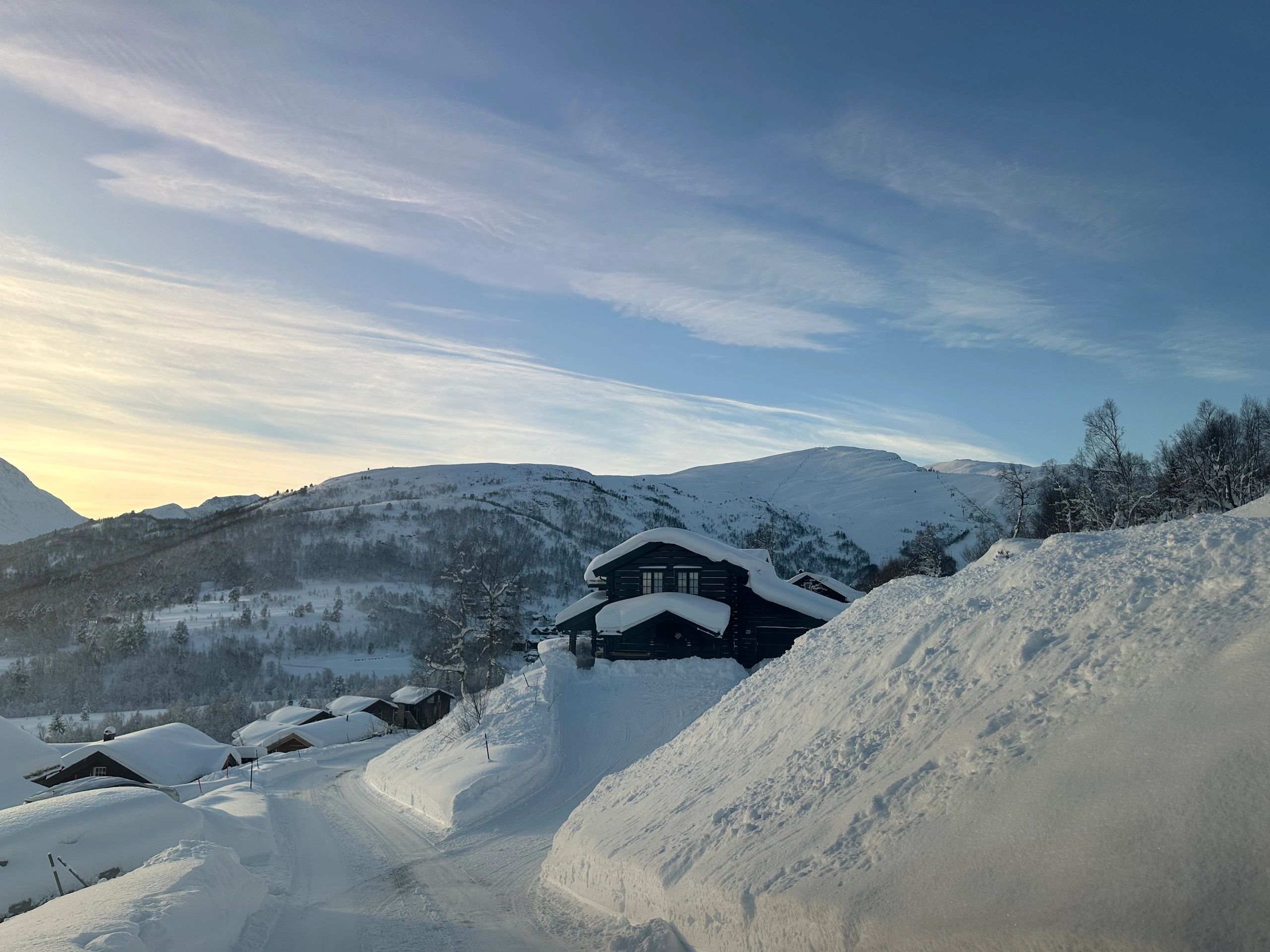 Norwegian fjord scene