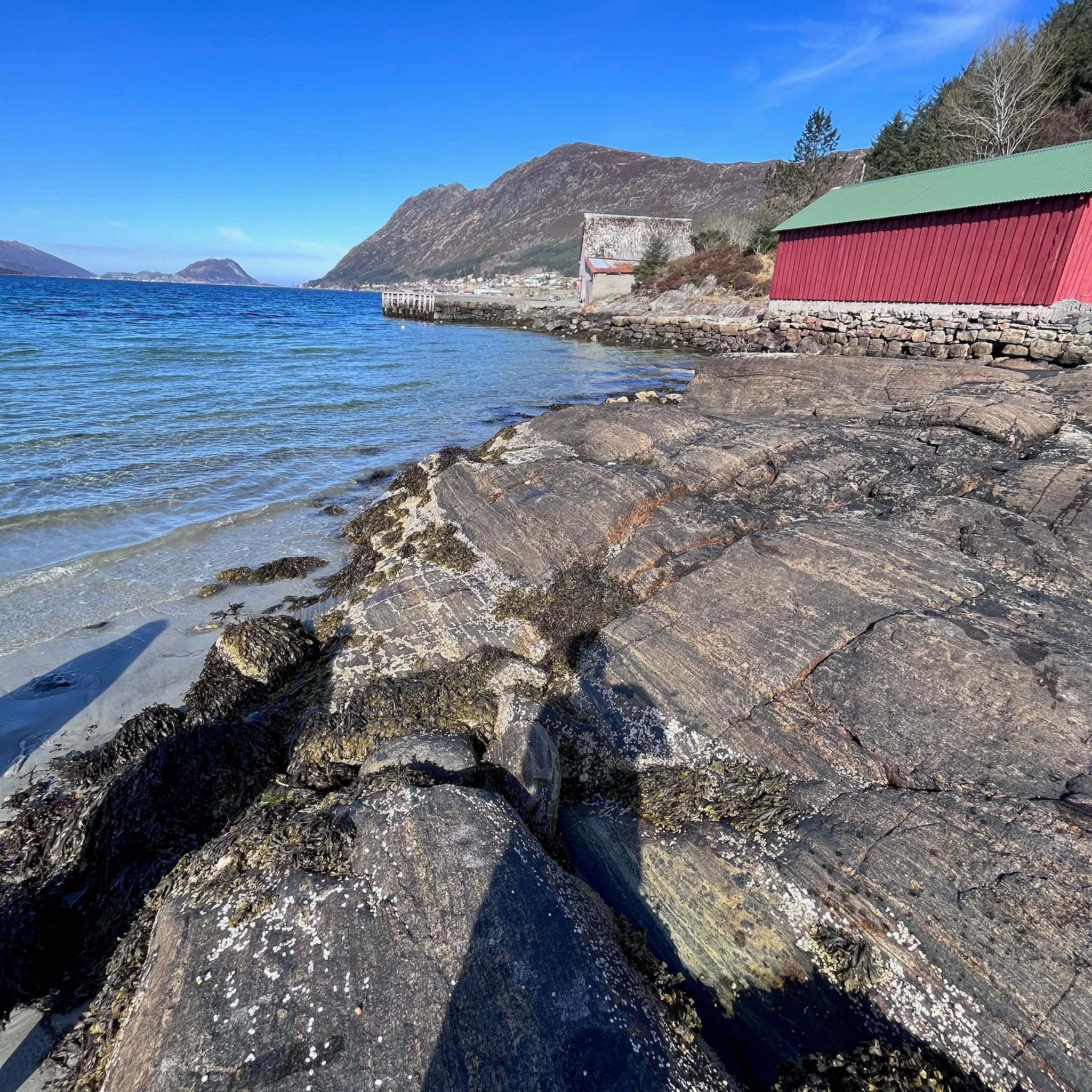 Norwegian fjord panoramic view