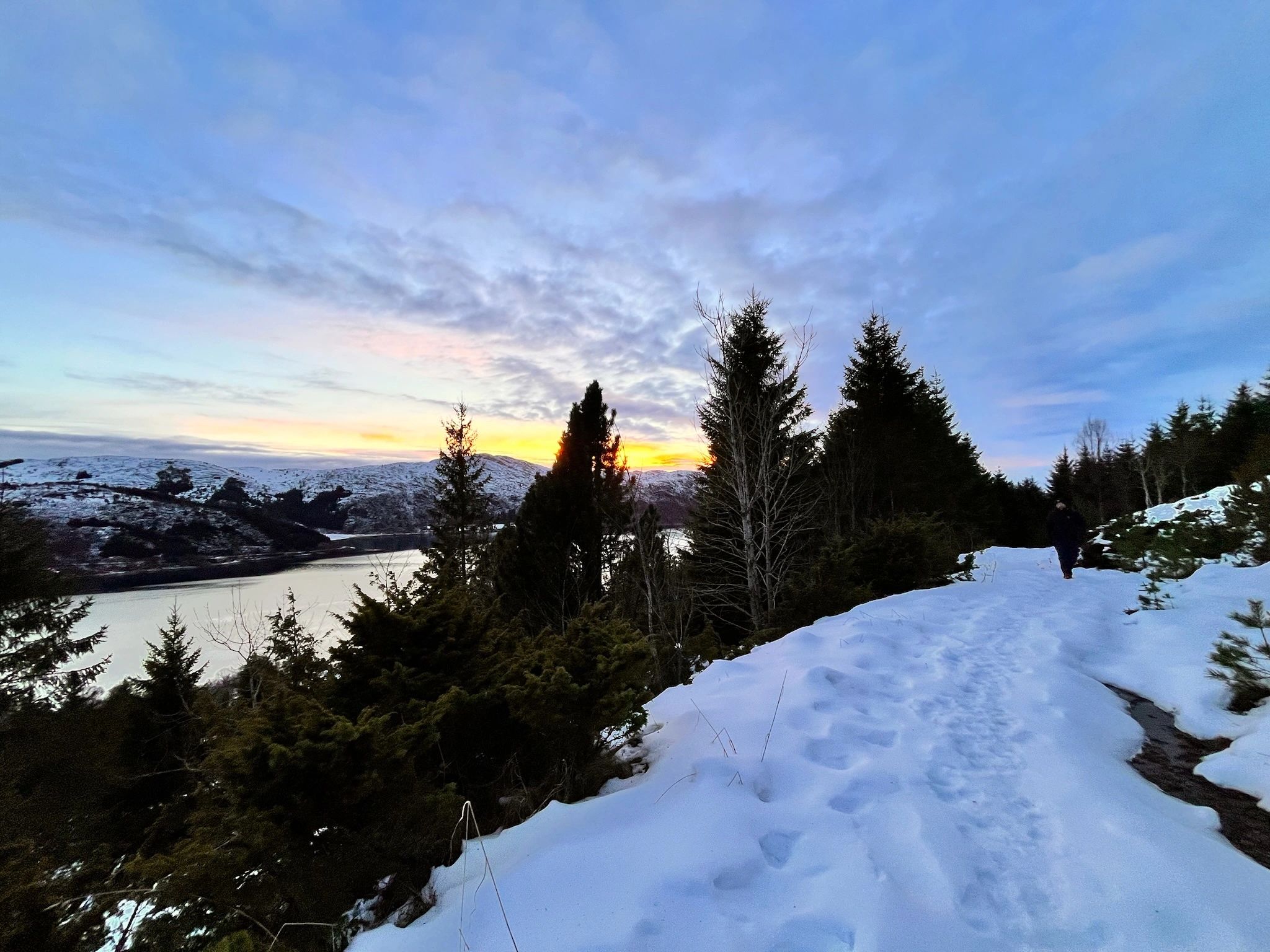 Norwegian fjord scene