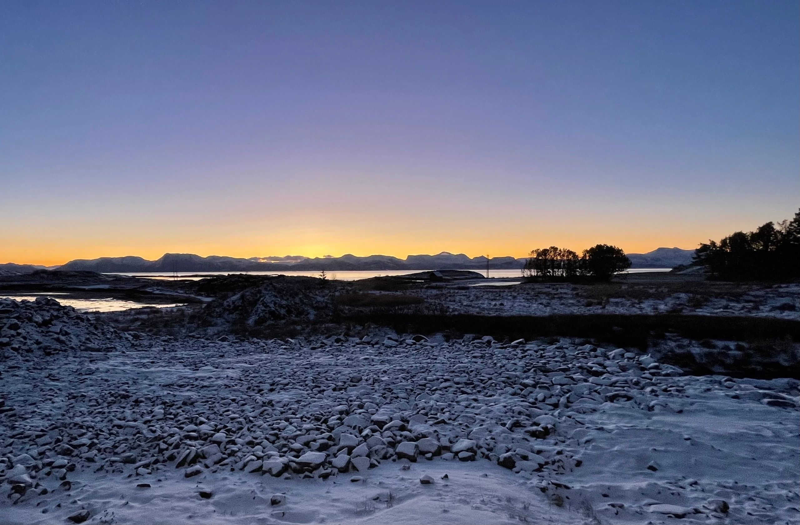 Norwegian fjord scene