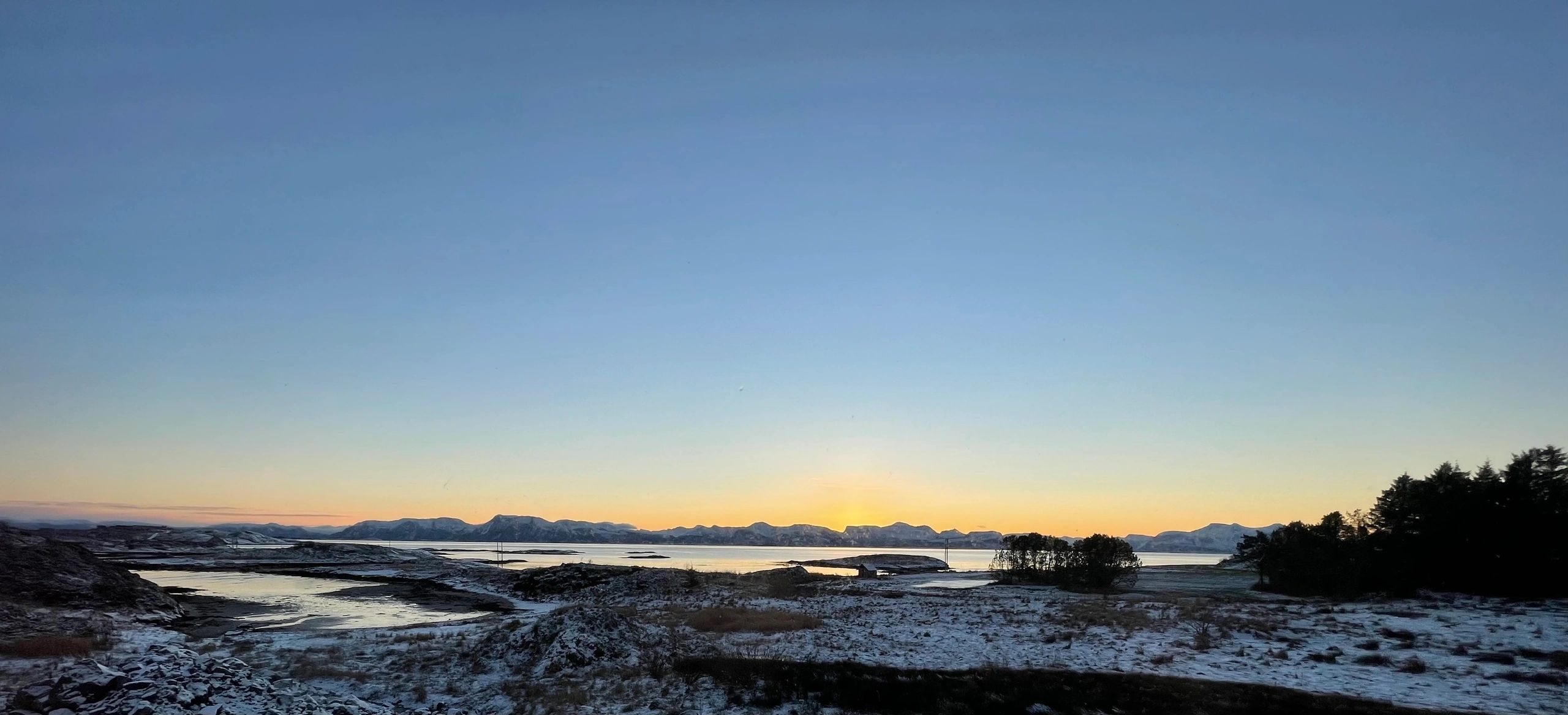 Norwegian fjord scene