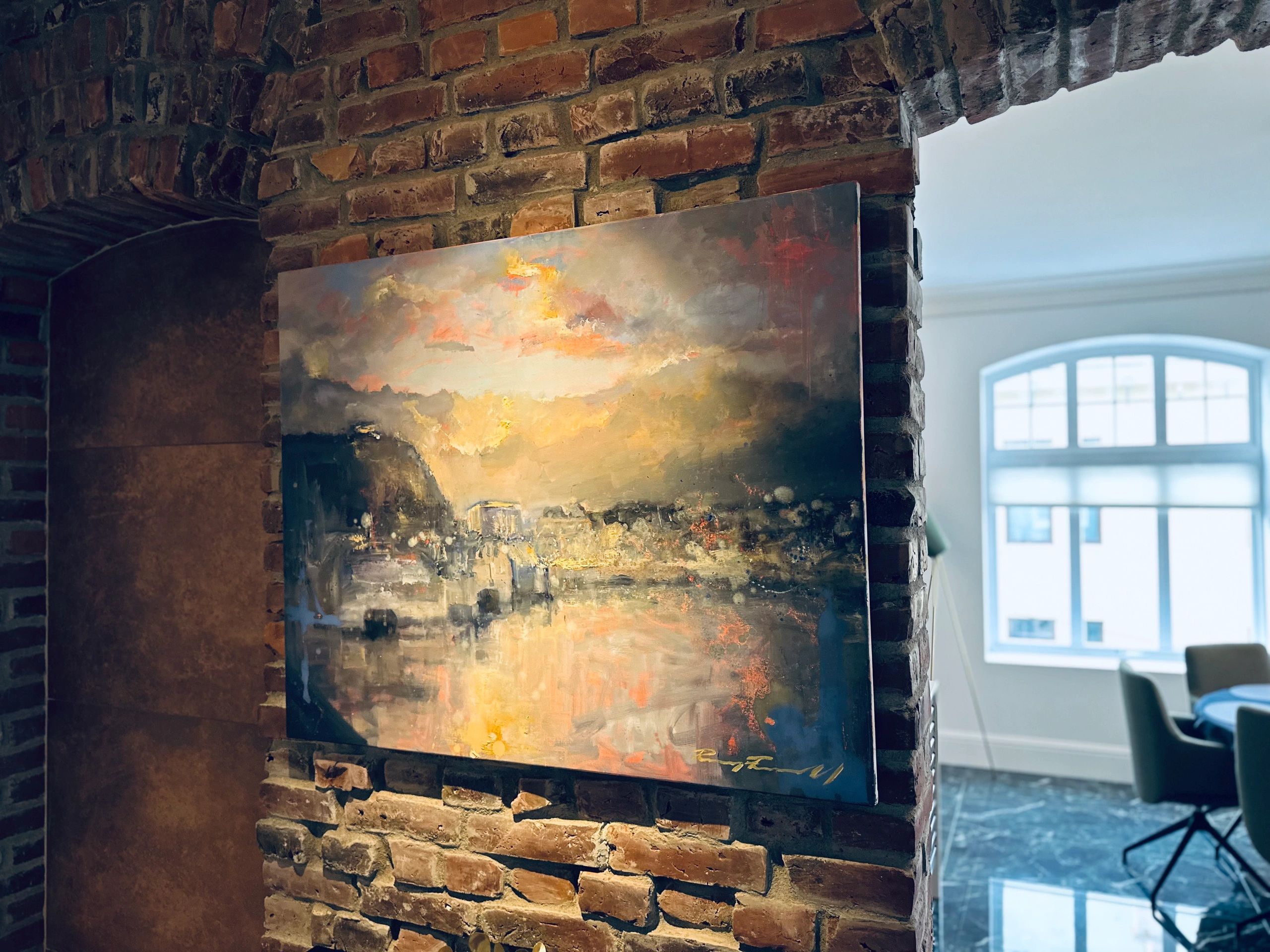 Norwegian fjord scene
