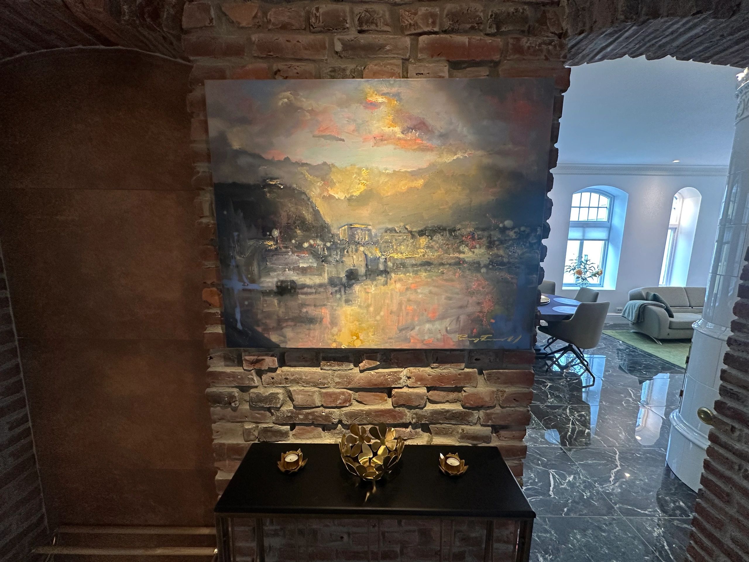 Norwegian fjord scene