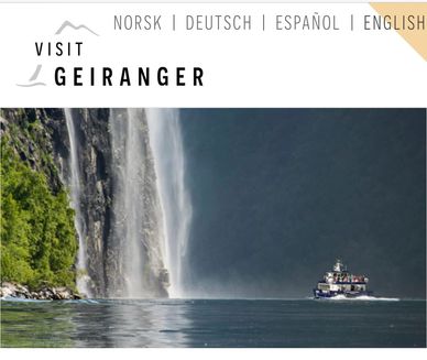 A famous waterfall in Geiranger
