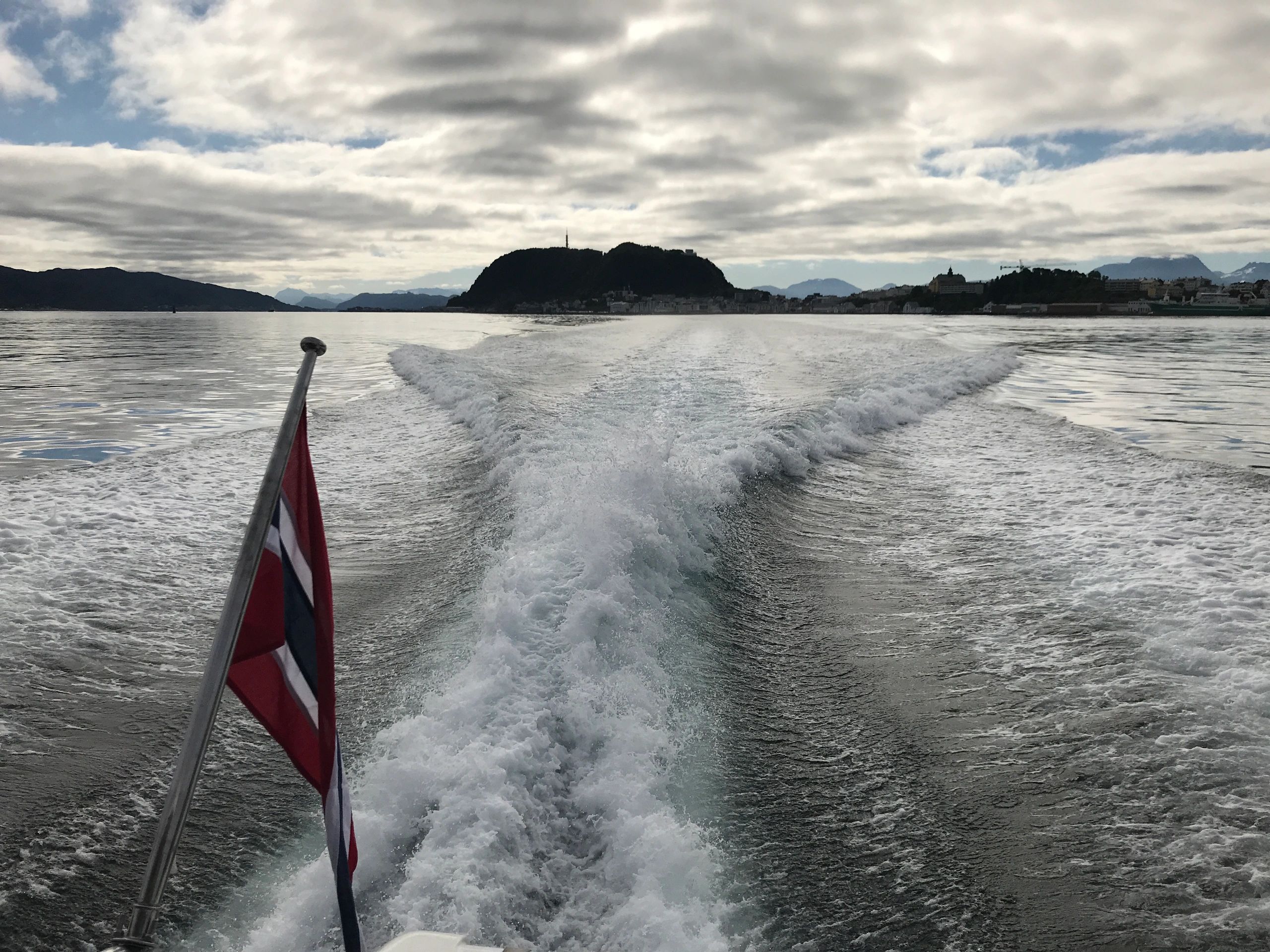 Norwegian fjord scene
