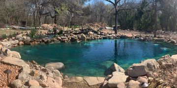Natural swimming pond round rock texas