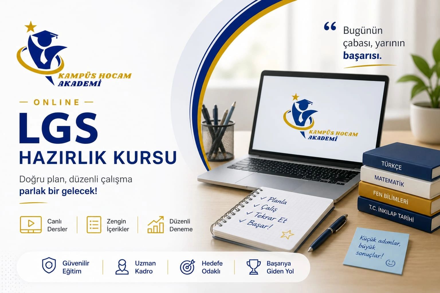 2 ayda LGS'nin temellerini atıyoruz kampüshocam akademi