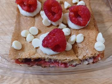 Raspberry Cheesecake Brownies.