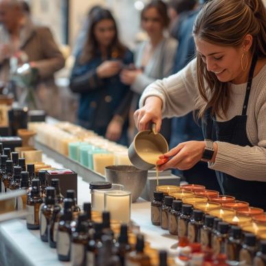Craft drop in station, perfume making drop in station