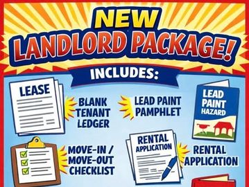 New landlord package with eviction notices and forms.