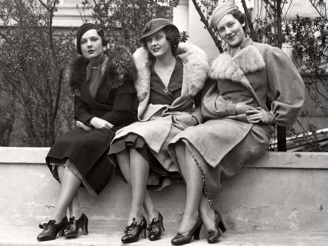 1930s Women in Fur Coats
1930s Shoes
1930s Coats
Vintage Coats
Vintage Hats