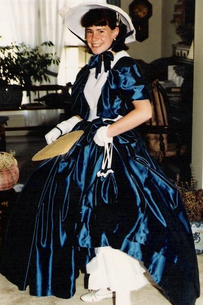 My first "Civil War Dress" (age 12)