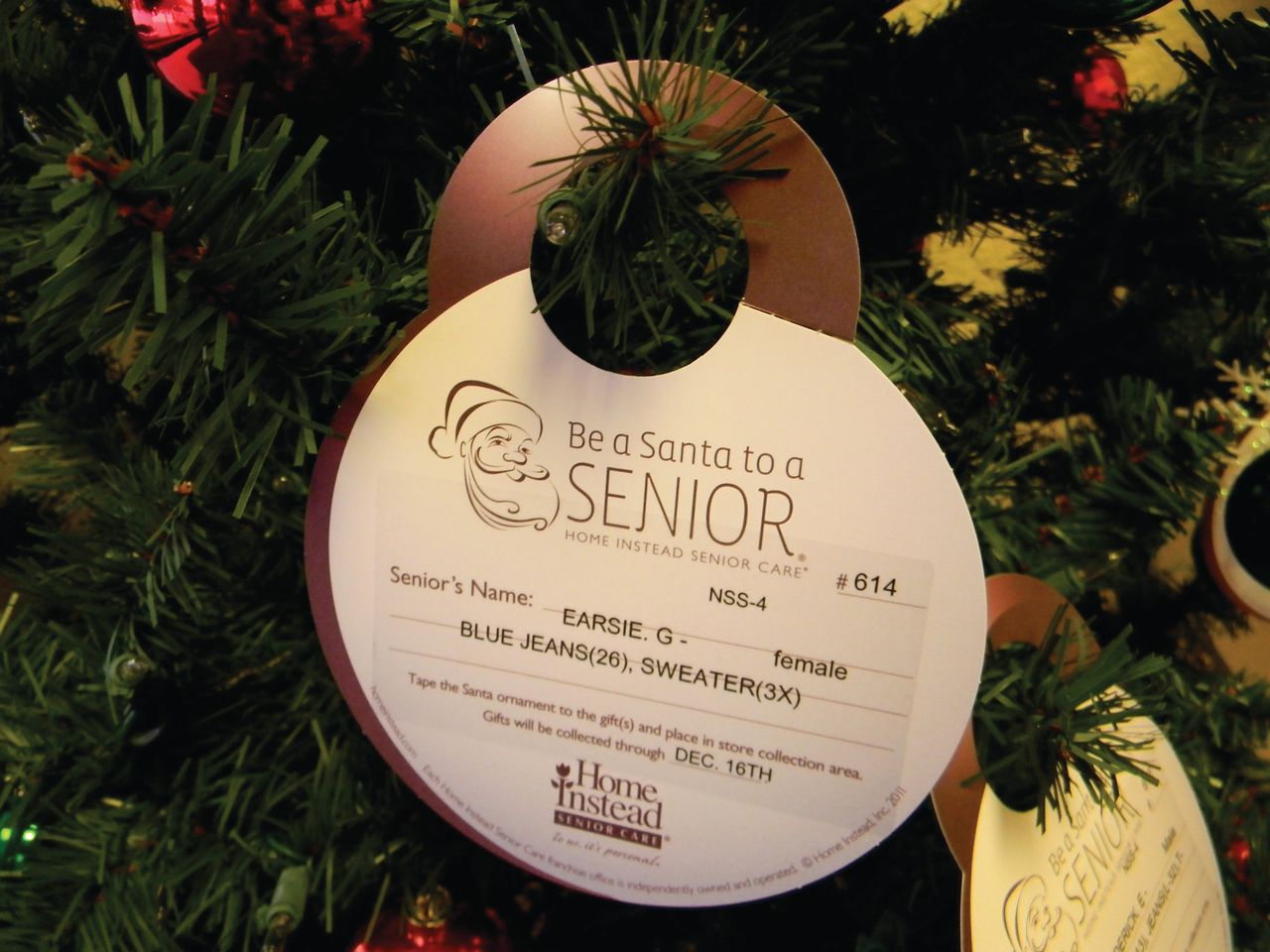 Seniors need Santas, The Examiner