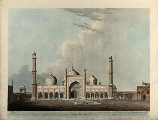 The Jummah Masjeid, Delhi, 1797 | Source: Royal Academy 