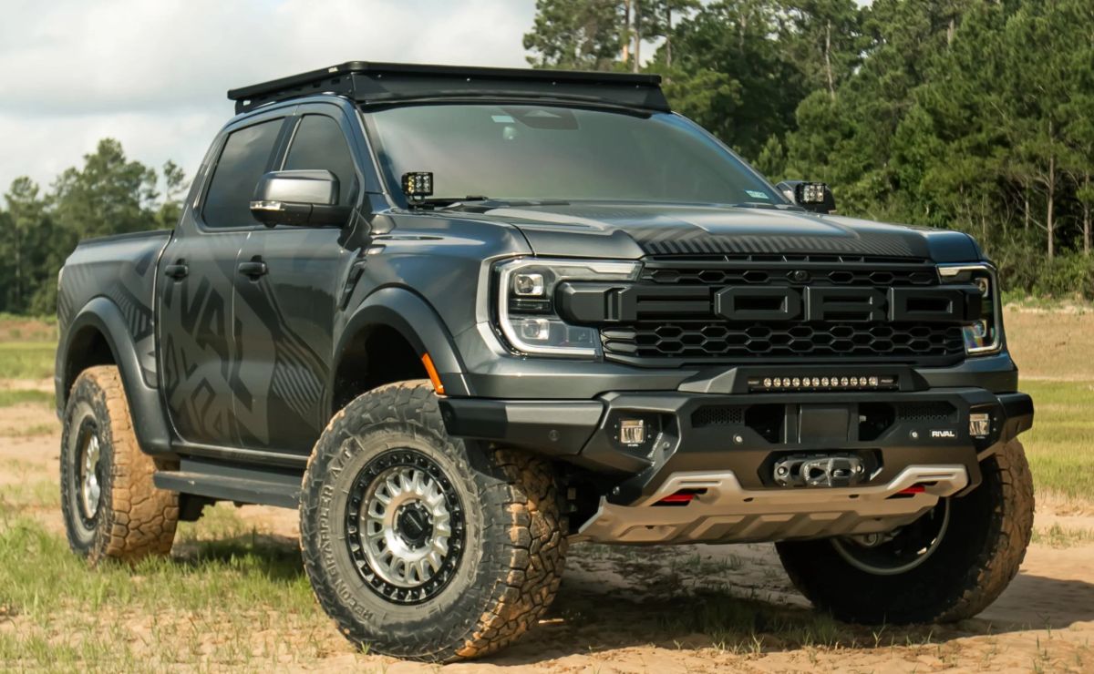 Ford Ranger With Raptor Bumper RIVAL Front Aluminum Bumper for Ford Ranger Raptor