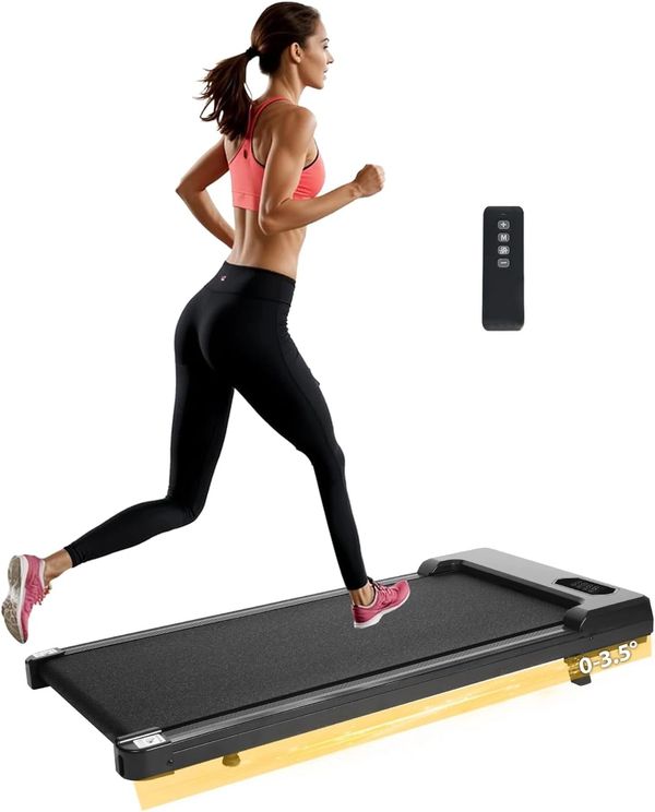 Under Desk Treadmill with Incline Remote Control 4 in 1 Walking Running Pad Machine Adjustable Speed