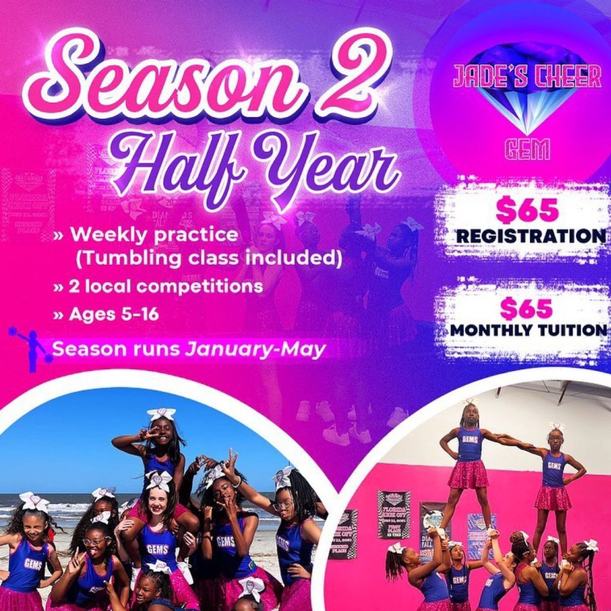 Jades Cheer Gem Cheerleading Jacksonville, Florida