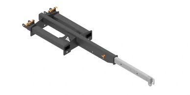 Metal extendable frame or bracket with adjustable parts.