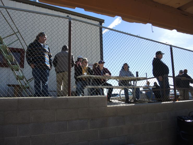 People gathered at the West Victor Valley Shooting Club range