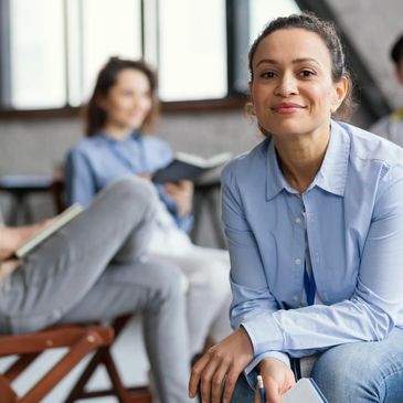 Woman smiling