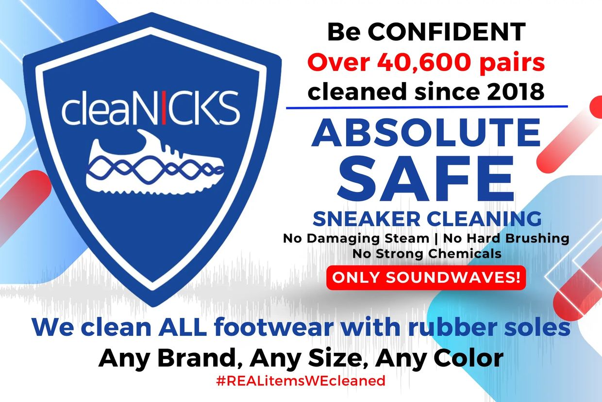 CleaNICKS
40600 pairs cleaned
Safe Sneaker Cleaning 