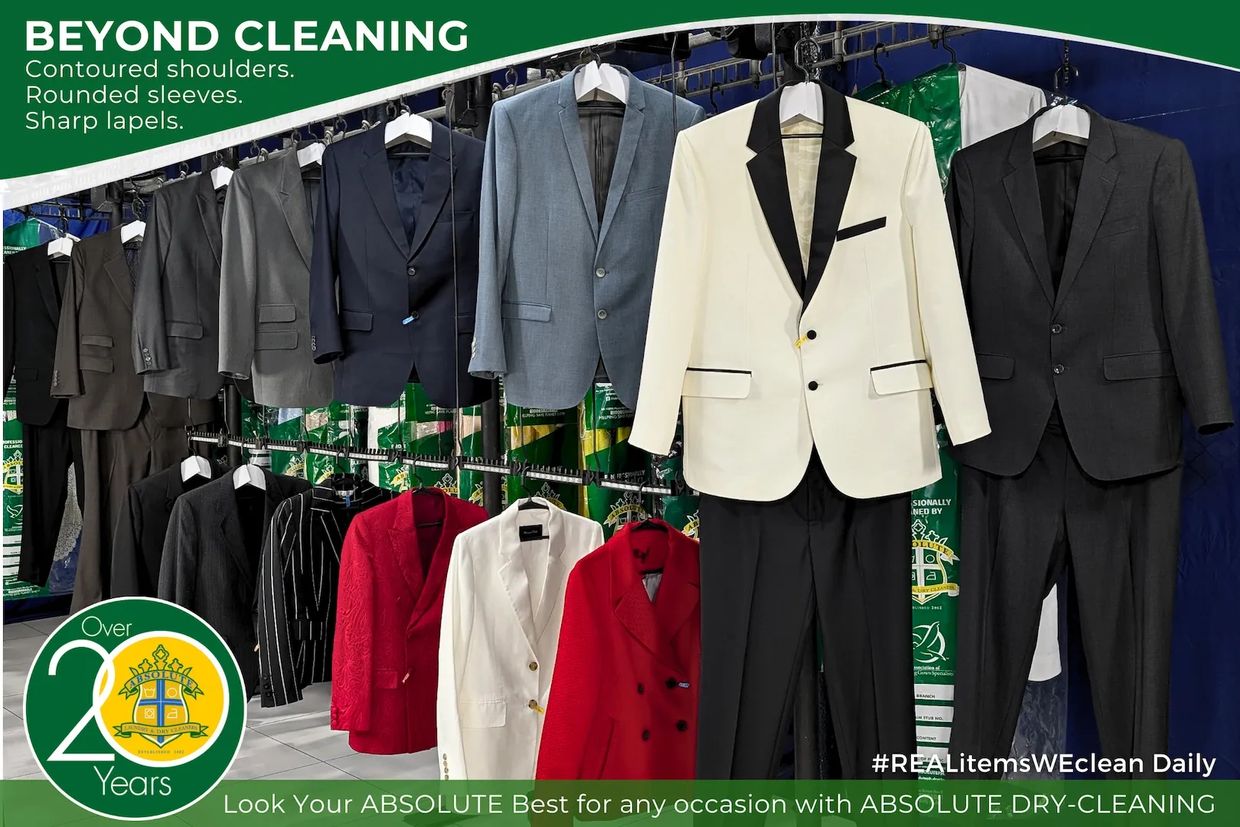 Professional coat and blazer dry-cleaning ABSOLUTE.
Contoured shoulders
Rounded sleeves
Sharp lapels