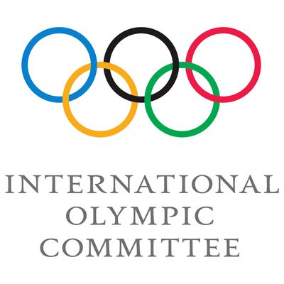 The Olympic rings logo with 'International Olympic Committee' text below.