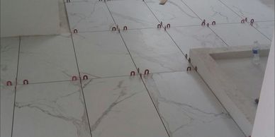 Tile installation 