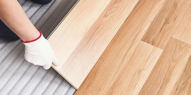Hardwood flooring installation 