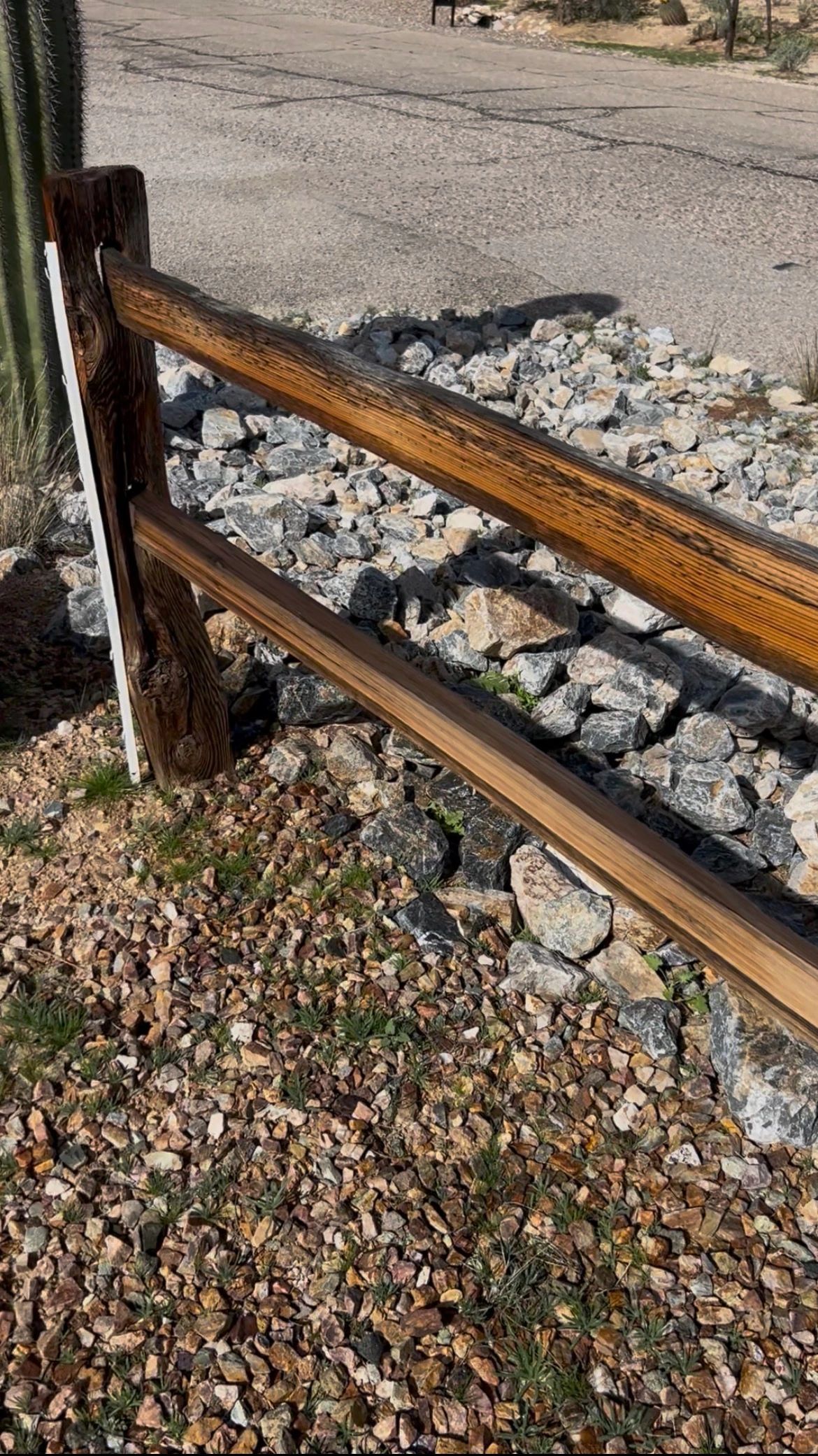Before photo of exterior wood fence showing dirt, mold, and discoloration.