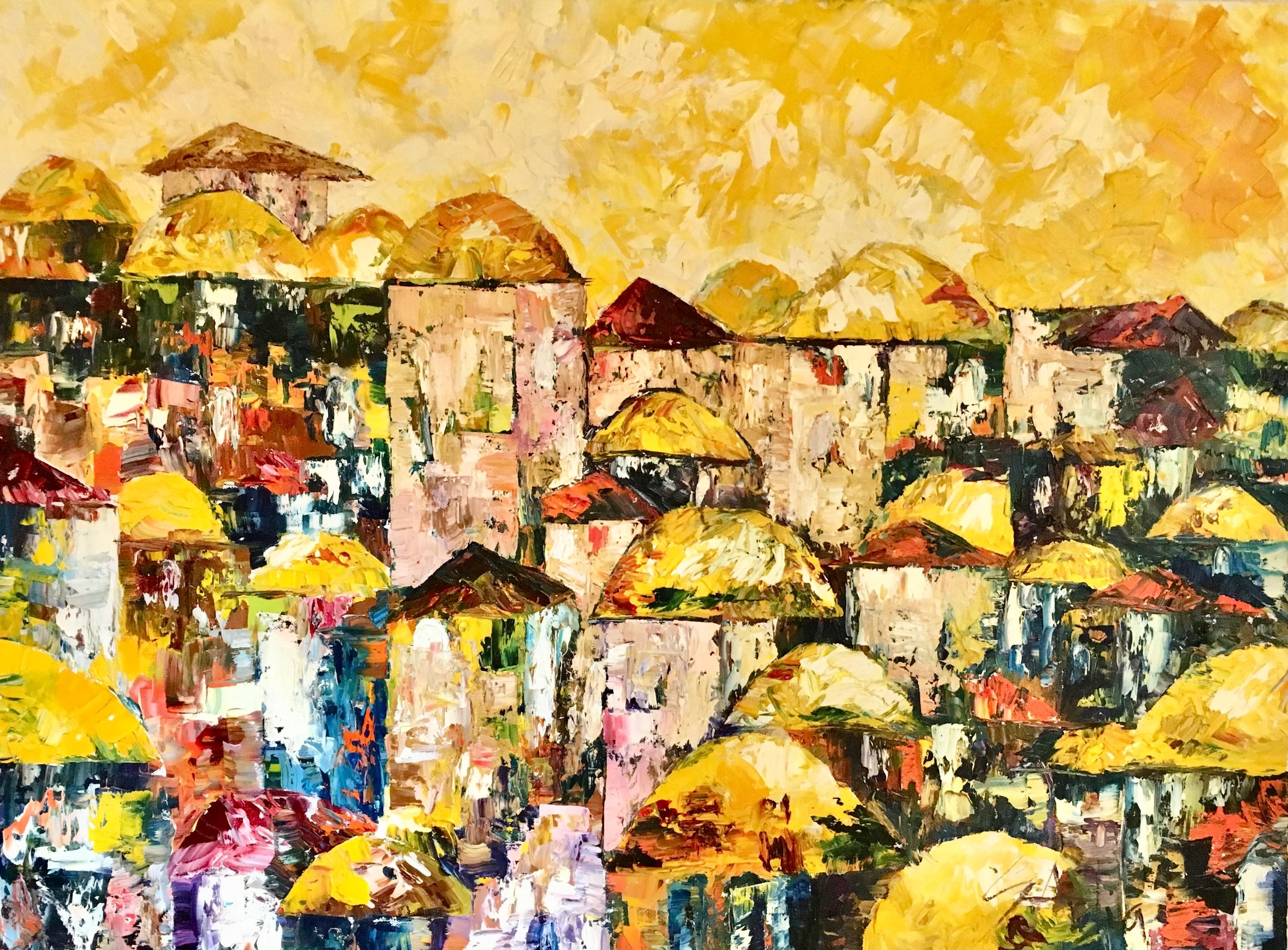 Jerusalem
Oil on canvas
Palette knife
36" X 48"
