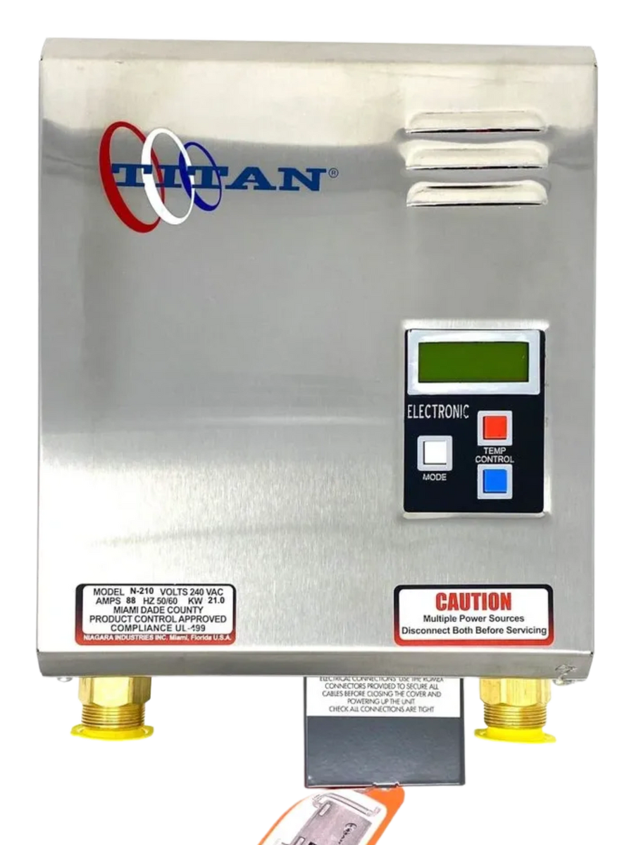 TITAN Tankless Water Heater N210 SCR4 Digital. 21.0 Kw. 88 Amp. 5.0 GPM.