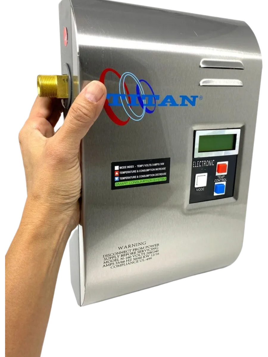TITAN Tankless Water Heater N160 SCR3 Digital. 16Kw. 66 Amp. 4.0 GPM.
