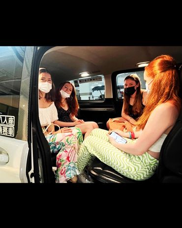 Partygoers going for clubbing at Clark Quay, Singapore via our party_maxicab/partybus.