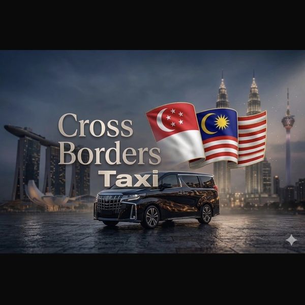 Cross-borders 6 seater Toyota Alphard limotaxi & 7 seater Mercedes V-class maxicab.