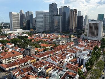 Singapore City view from Hotel Boss -2