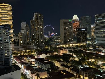 Singapore City view from Hotel Boss -1