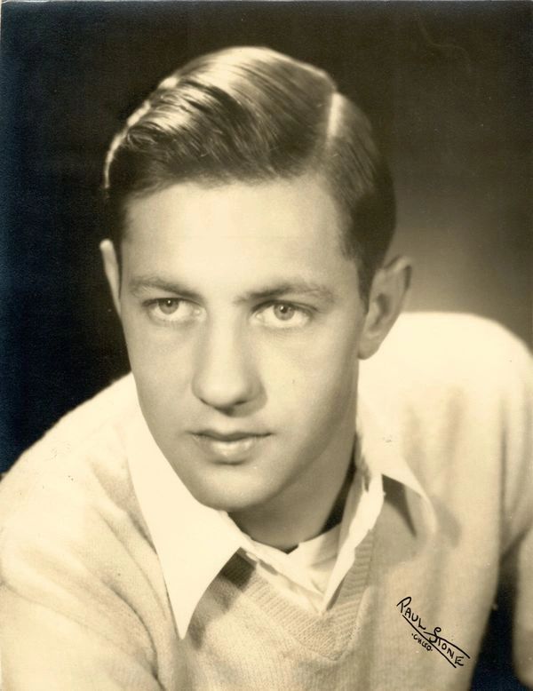 Vintage portrait of young man.
