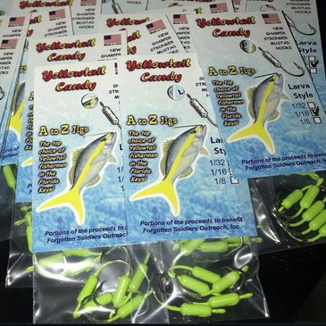 Yellowtail Snapper Jig Mixed Pack - Glow In The Dark Fishing Lures With Mustad Hooks