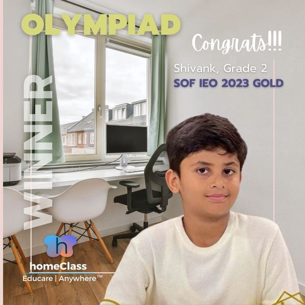 SOF IEO gold medalist from homeclass olympiad course 2023