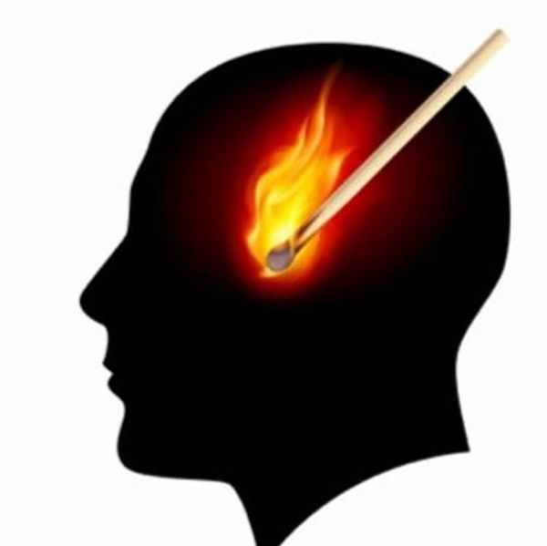 A burning headache