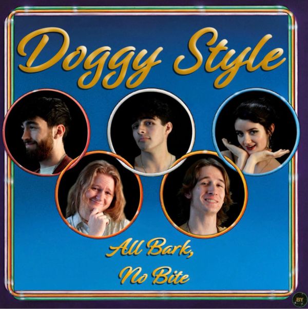 Album cover with title Doggy Style and faces in circles.