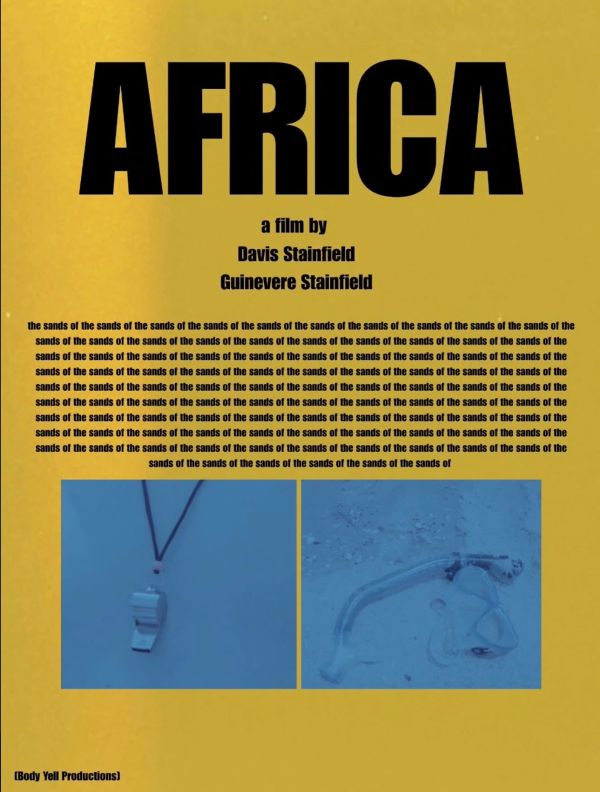 Movie poster for 'AFRICA' by Davis and Guinevere Stainfield.