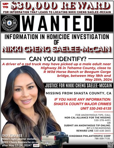  Nikki Cheng Saelee-McCain Homicide Redding CA