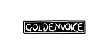 GOLDENVOICE logo in black and white.