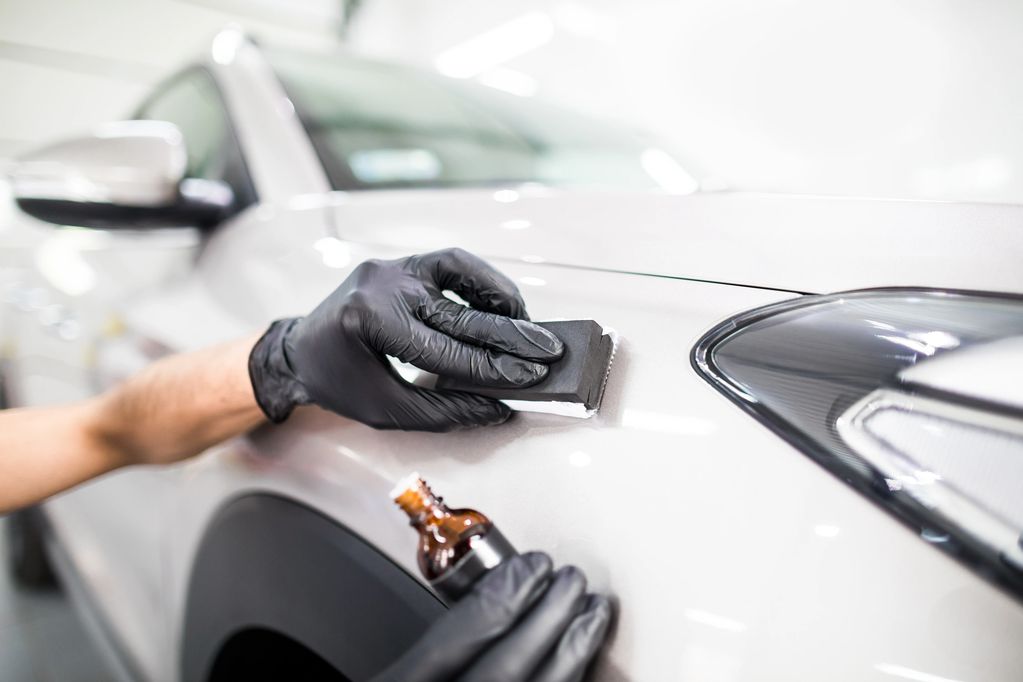 Ceramic coating, restoration of shine, add protective barrier.