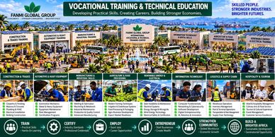 Overview of FANMI Global Group vocational training and technical education programs.