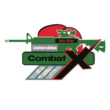 Limited logo of CombatX for athletic wear and sports wear