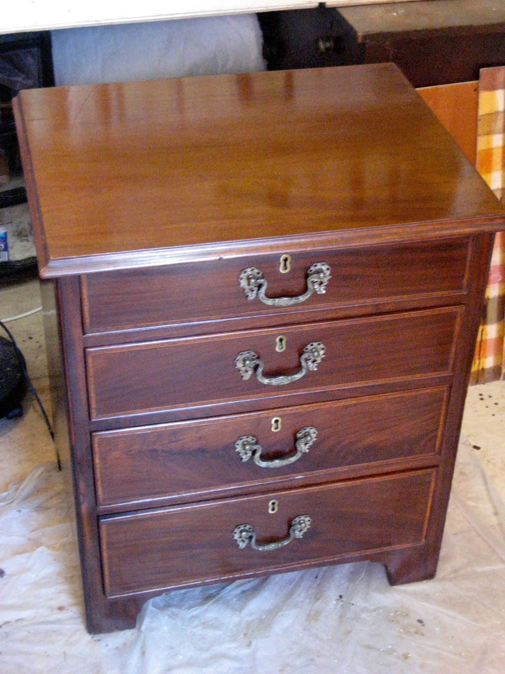 An 18th century chest of drawers. 